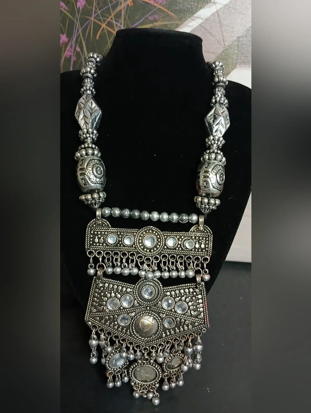 Silver-Tone Statement Pendant Necklace - Women Jewelry
